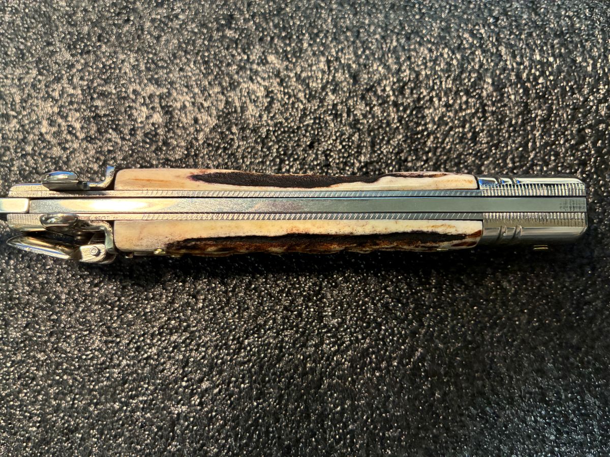 Stag Leverletto US coining. Picture is distorted