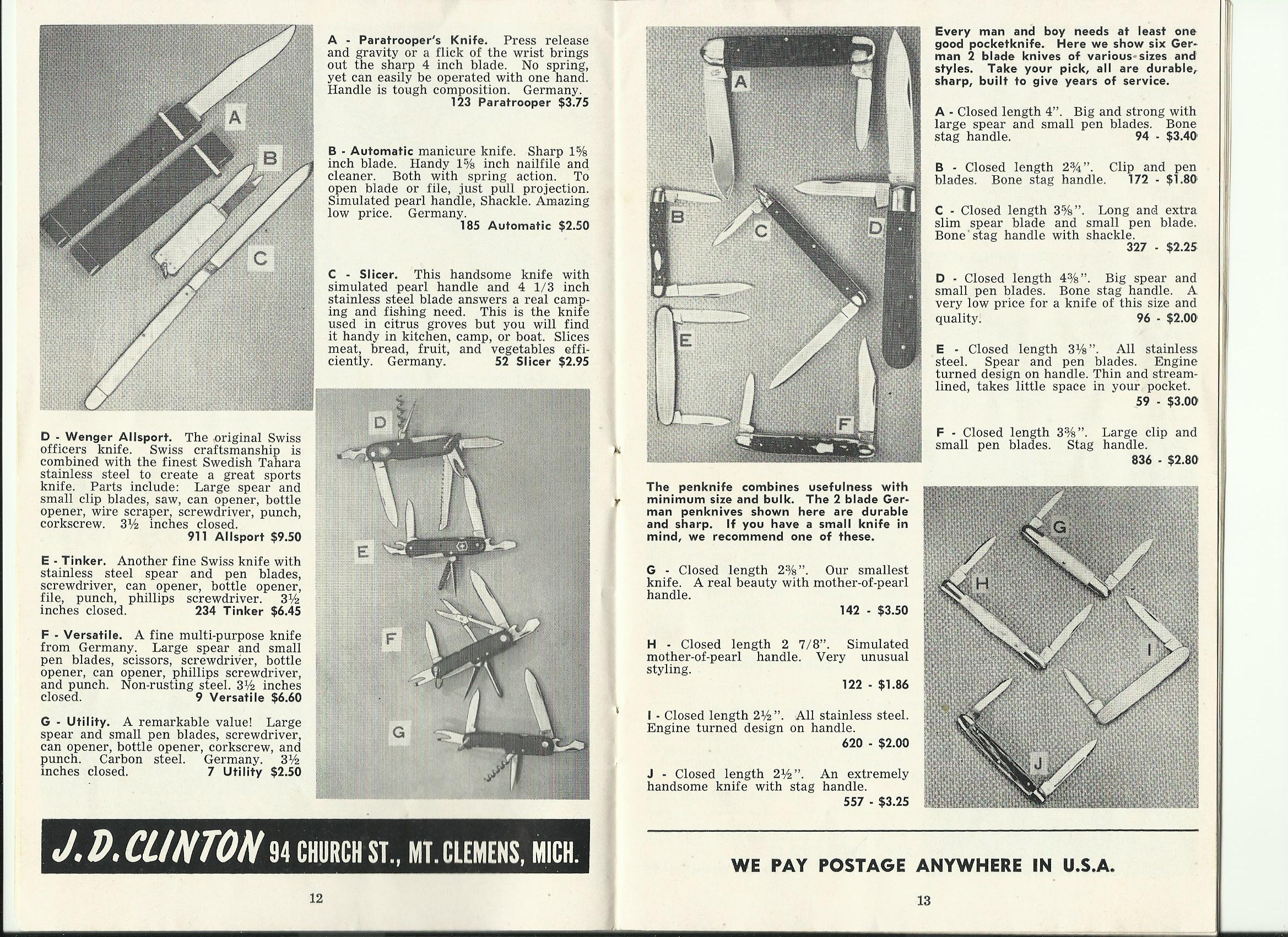 JD Clinton catalog