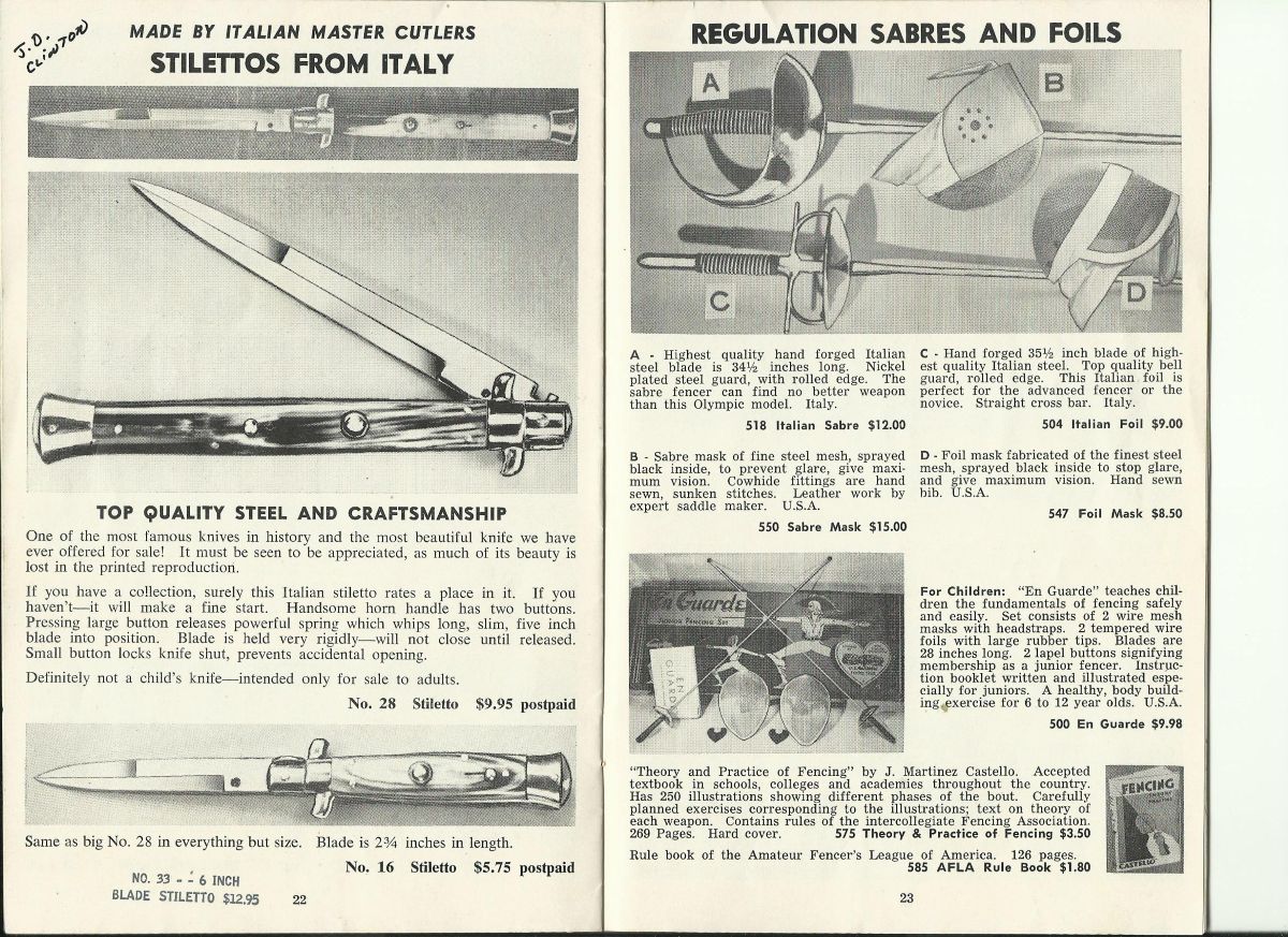 JD Clinton catalog