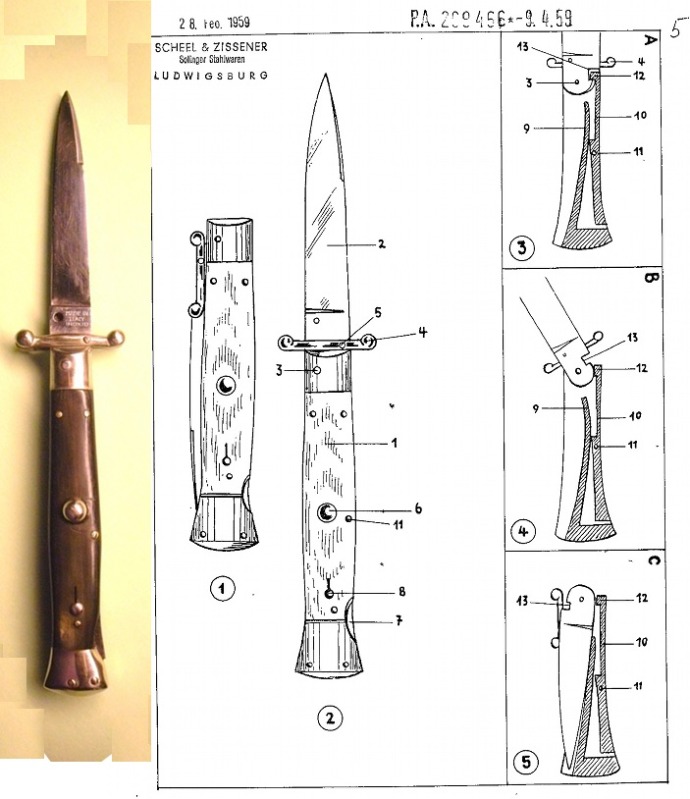 Folding guard Italian patent